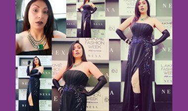 Pooja Misra steals the show in her goth and noir avatar on Day 3 of Lakme Fashion Week x FDCI
