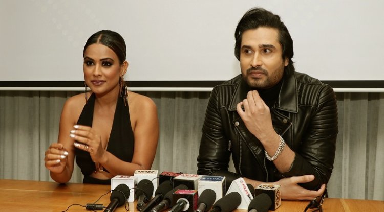 Nia Sharma and Yawar Mirza launched the song 'Saat Samundar' by cutting the cake